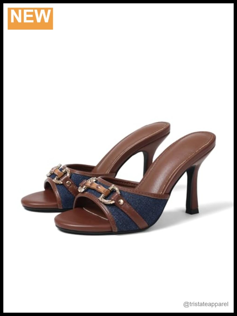 Kitten Heel Sandals Open Toe Slingback Slide Heels for Women Work Party